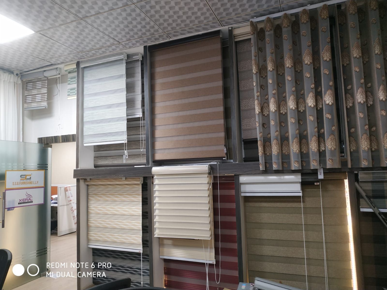 Roller Zebra and Wooden Blinds